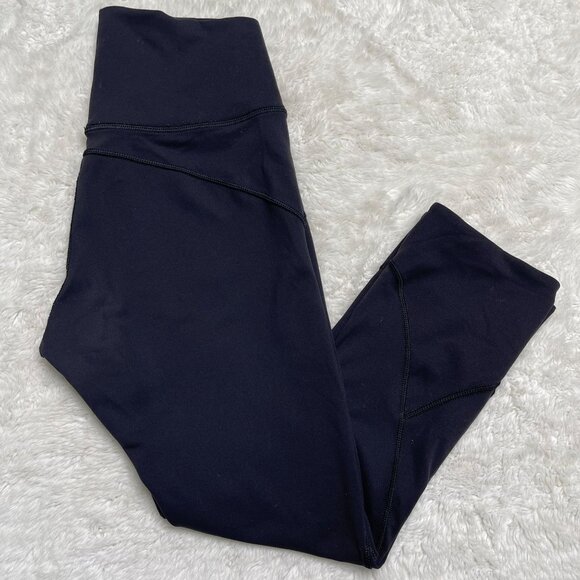 Lululemon #LW6HJS Women's Black Align High-Rise Wide Leg Leggings Size 4 - Picture 2 of 8